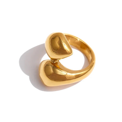 Metalic Texture Snake Ring