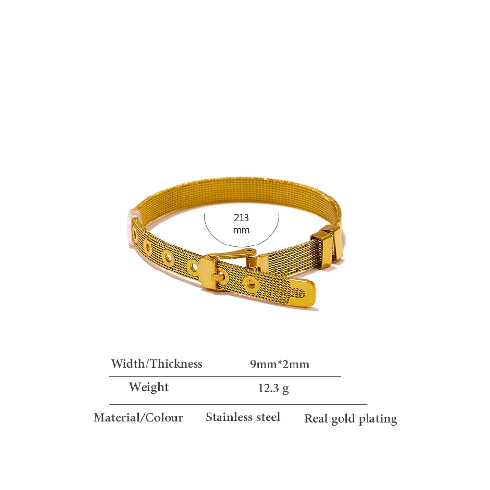 Chic Metal Texture Bangle