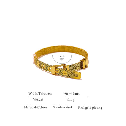 Chic Metal Texture Bangle