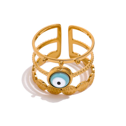 Turkish Devil Eye Bead Ring
