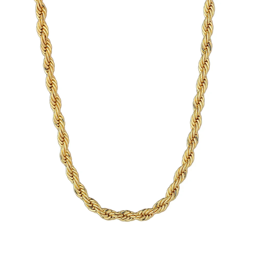 Twisted Metal Chain Necklace
