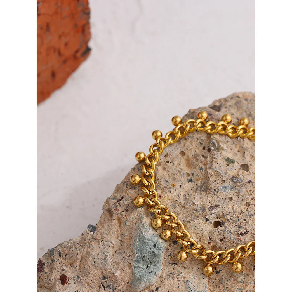 Gold Beaded Bracelet
