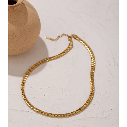 Gold Snake Chain Necklace