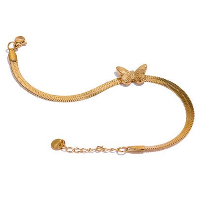 Butterfly Snake Chain Bracelet