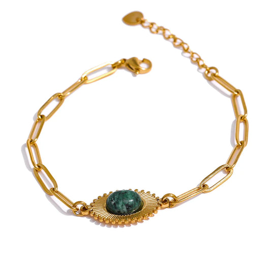Turquoise Chain Bracelet