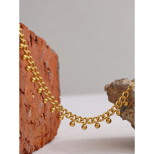 Gold Beaded Bracelet