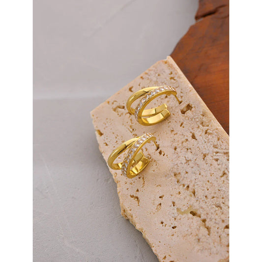 Cubic Zirconia Stud Earrings