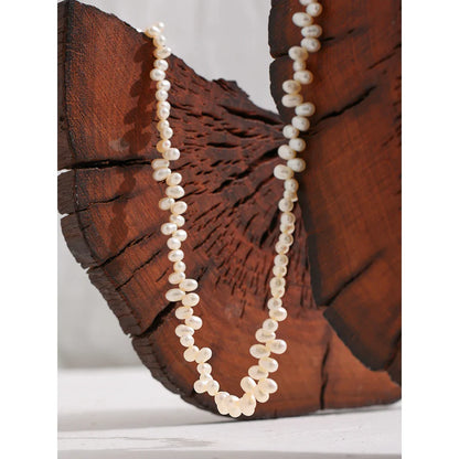 White Bead Necklace