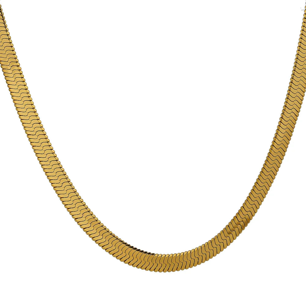 Geometric Snake Chain Necklace