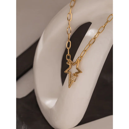 Gold Star Necklace