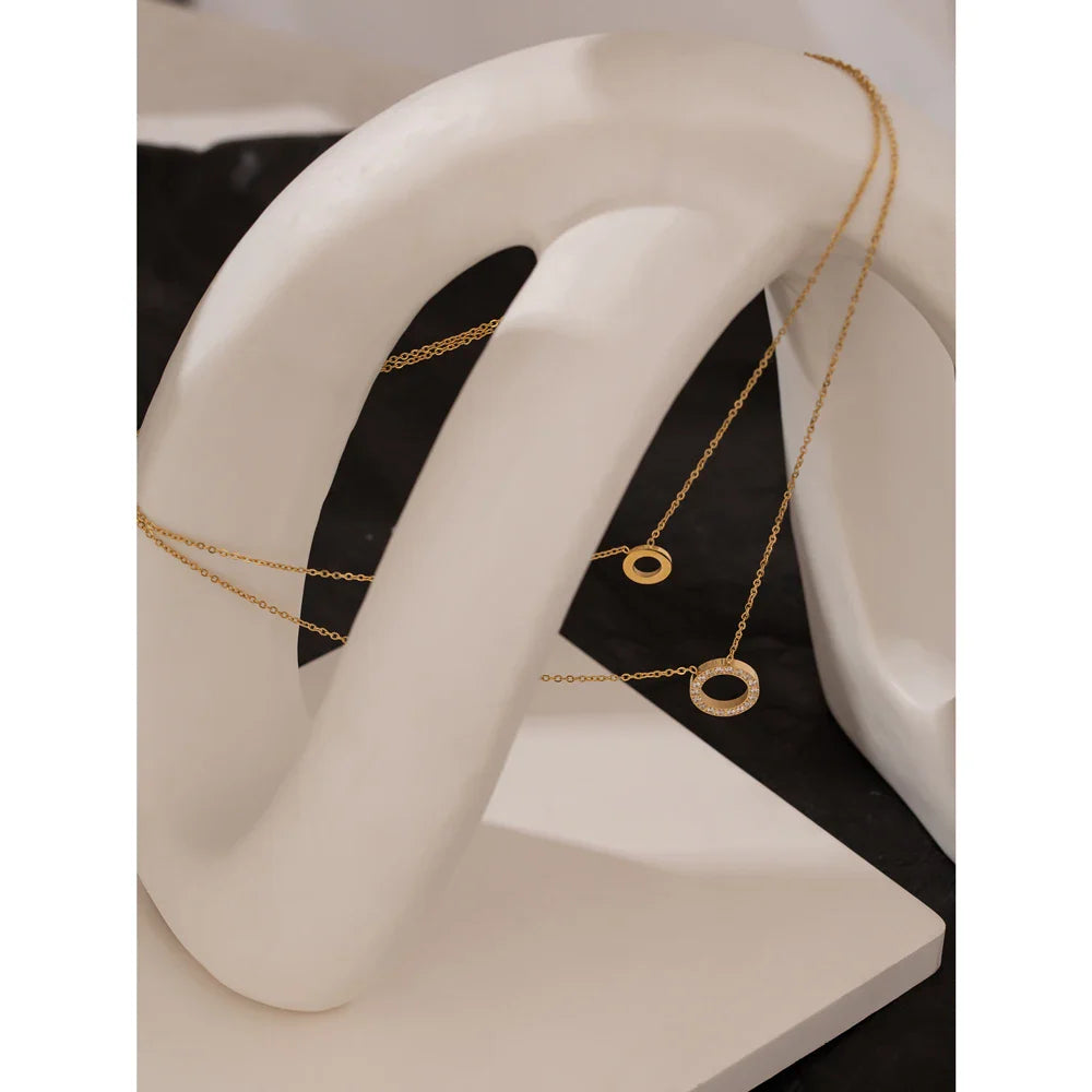 Long Rhinestone Necklace