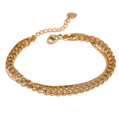 Stylish Double Layer Chain Bracelet