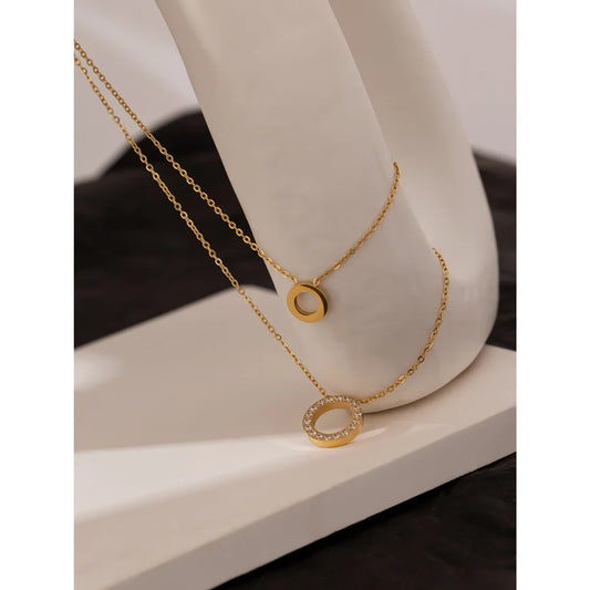 Long Rhinestone Necklace