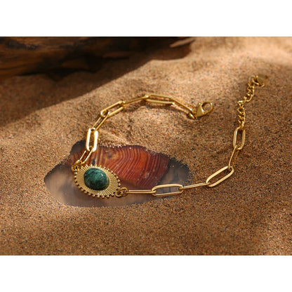 Turquoise Chain Bracelet