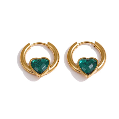 Heart Shaped Stud Earrings