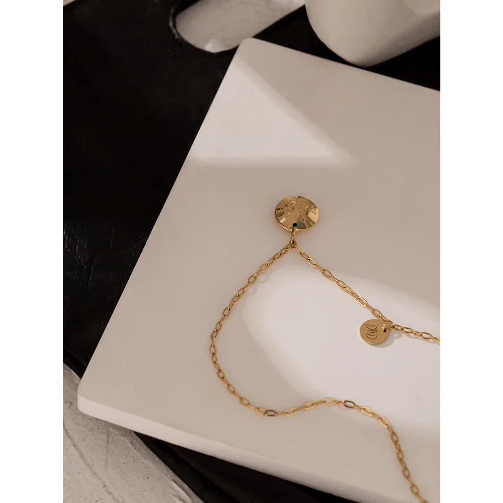 Paper Clip Charm Necklace