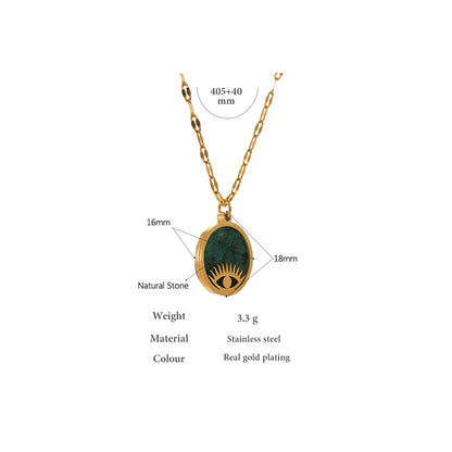 Oval Paperclip Necklace