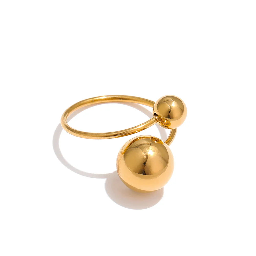 Stainless Steel Ball Adjustable Ring