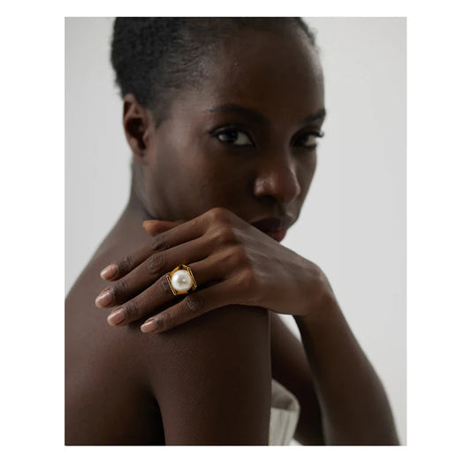 Large Pearl Ring