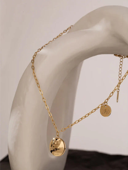 Paper Clip Charm Necklace