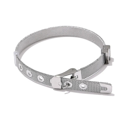 Chic Metal Texture Bangle