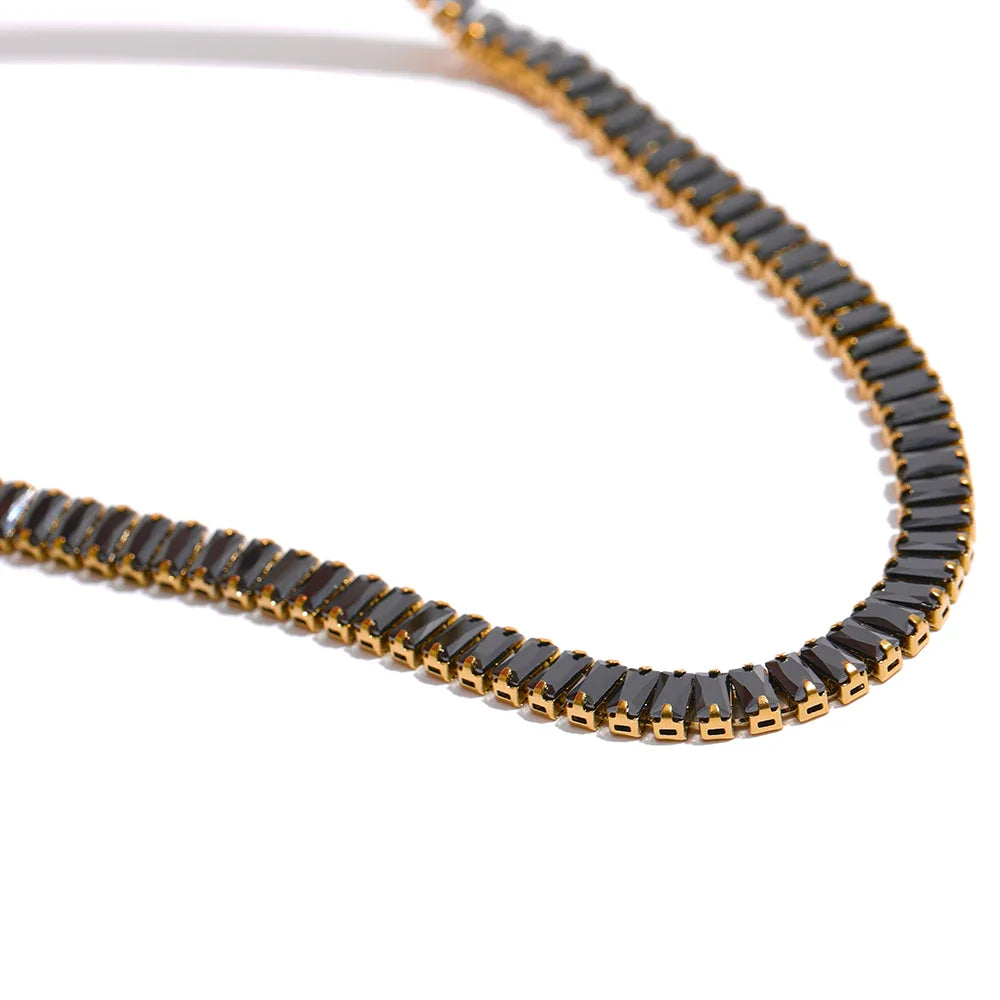 Colorful CZ Chain Necklace