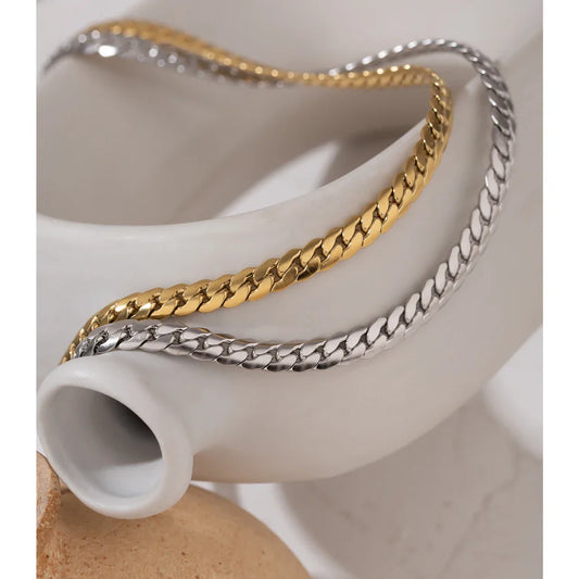 Gold Snake Chain Necklace