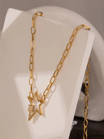 Gold Star Necklace