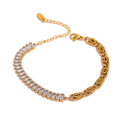 Cubic Zirconia Necklace & Bracelet Set