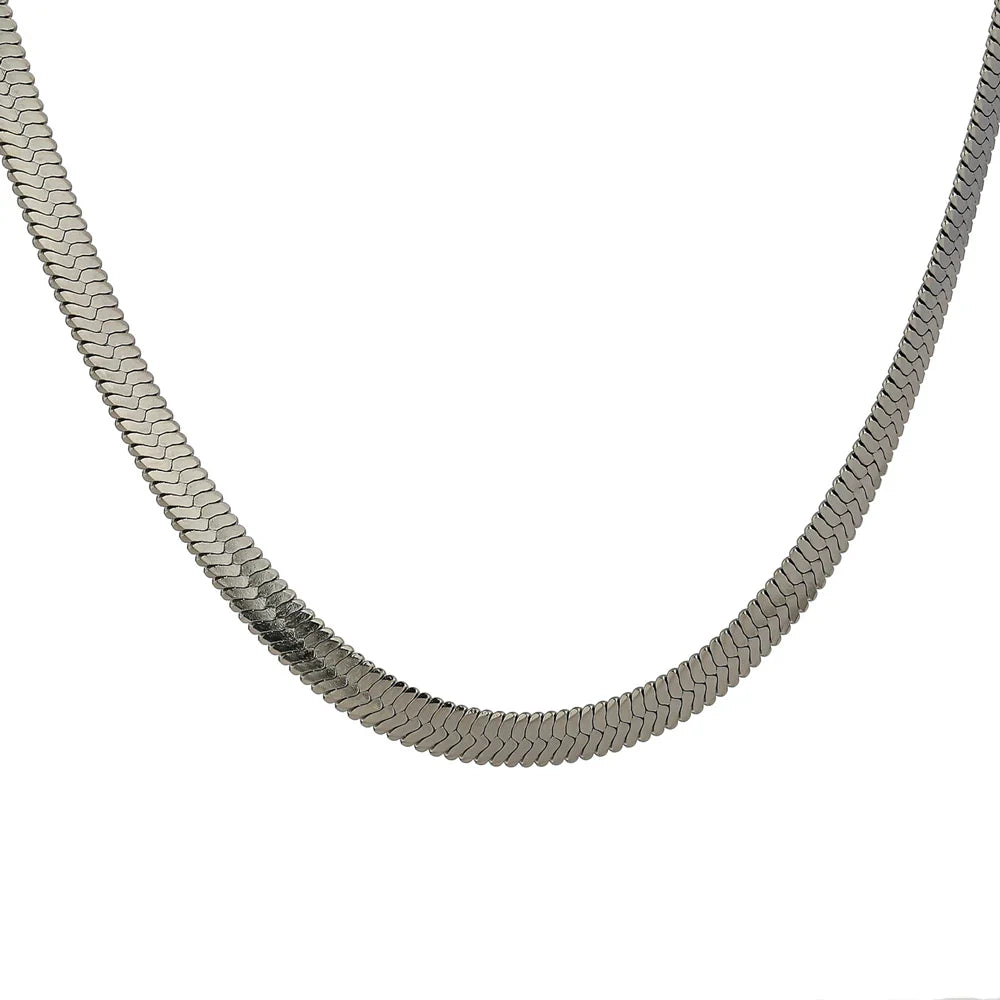 Geometric Snake Chain Necklace