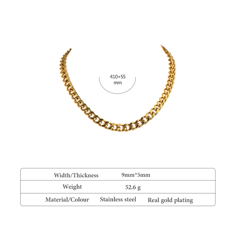 18K Gold Chain Necklace