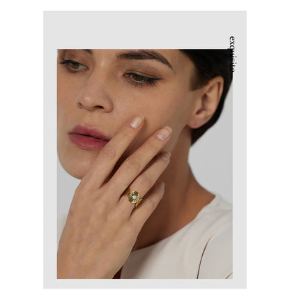 Evil Eye Ring Gold