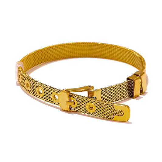 Chic Metal Texture Bangle