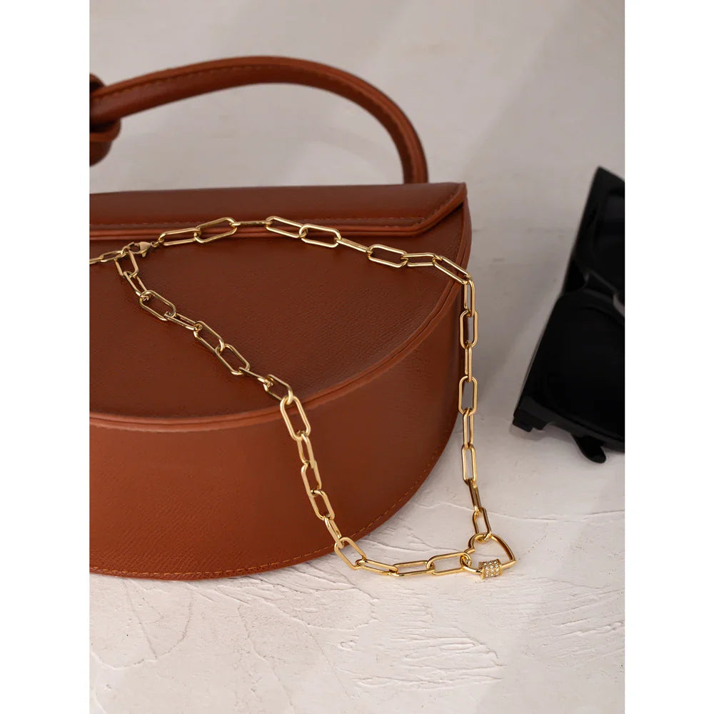 Heart Pendant Necklace Gold