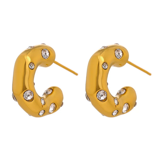 Unusual Chunky Stud Earring