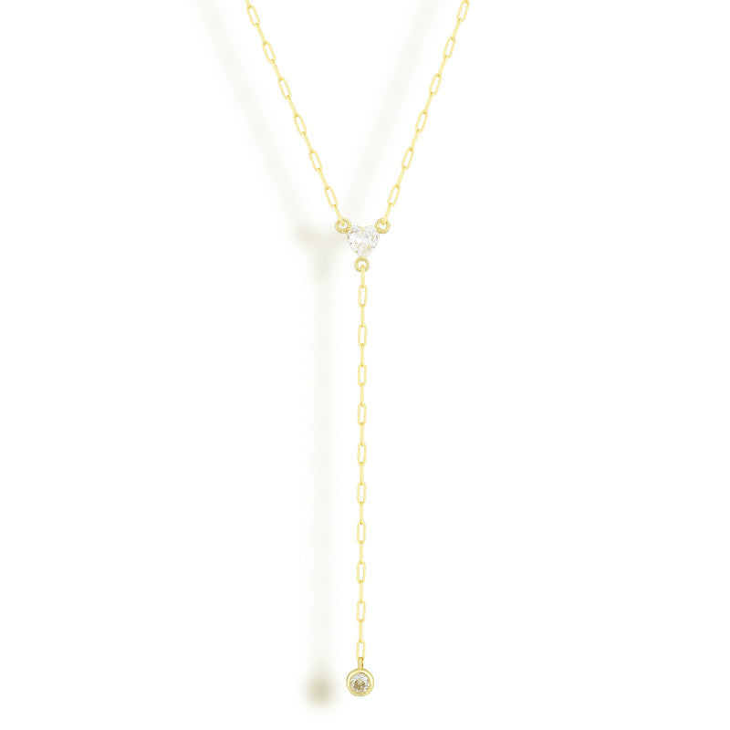 Heart of Stone Lariat Necklace