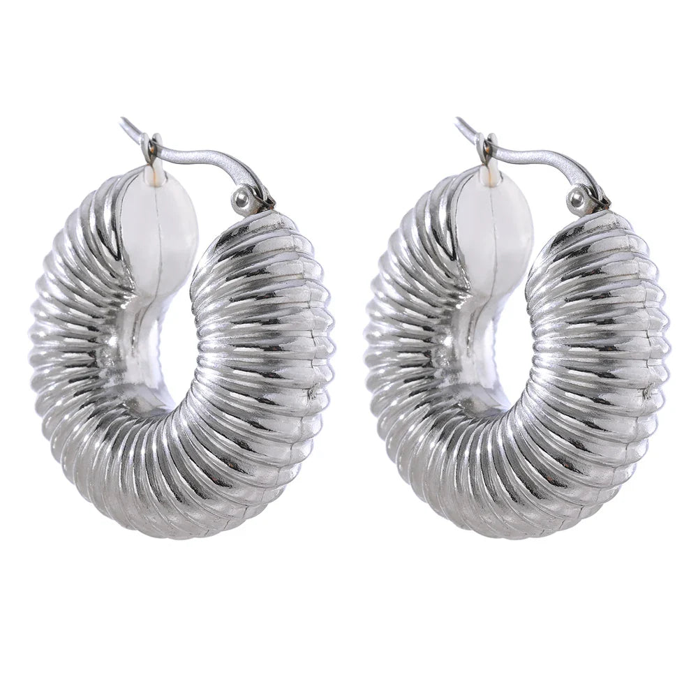 Chunky Gold Hoops