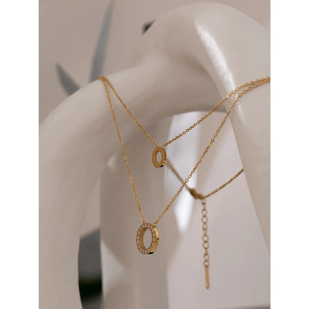 Long Rhinestone Necklace