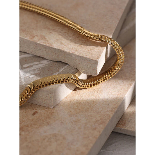 Long Gold Chain Necklace