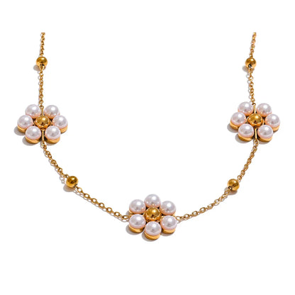 Beaded Flower Necklace