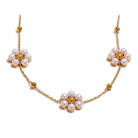 Beaded Flower Necklace