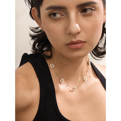 Beaded Flower Necklace