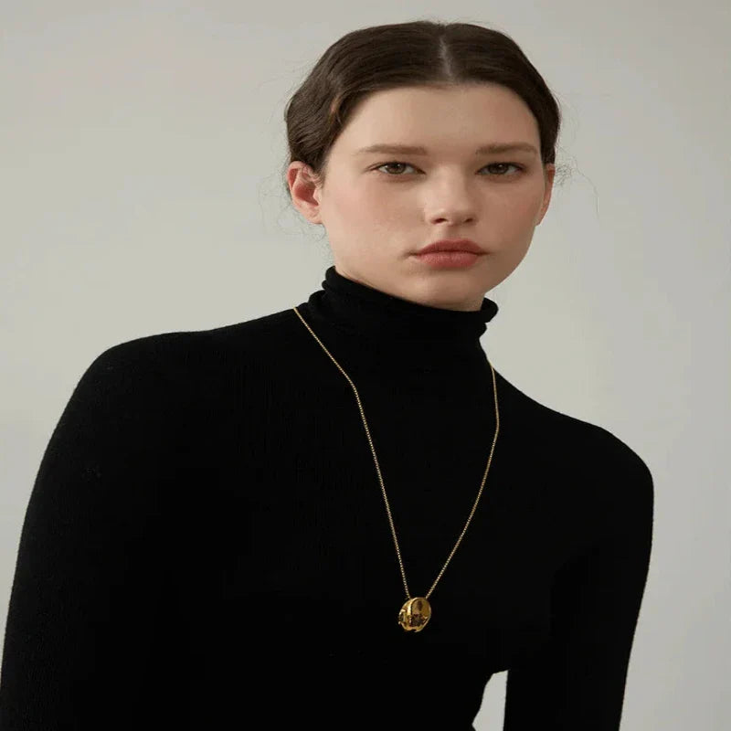 Minimalist Long Unisex Sweater Chain Necklace