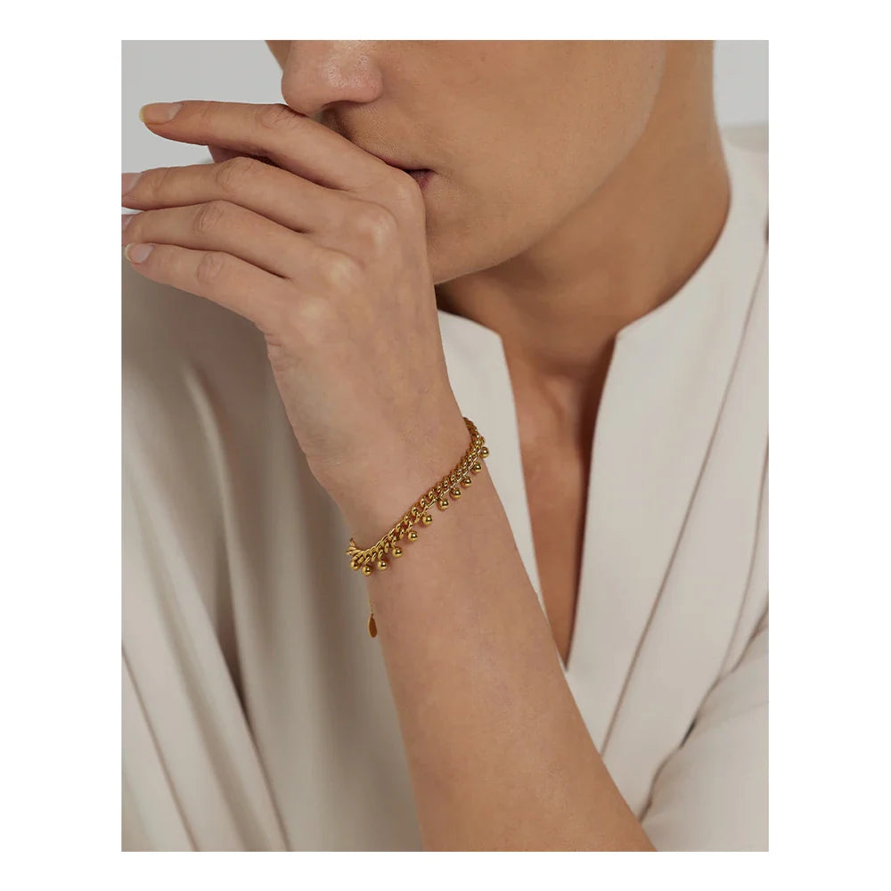 Gold Beaded Bracelet