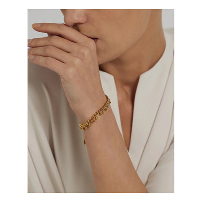 Gold Beaded Bracelet