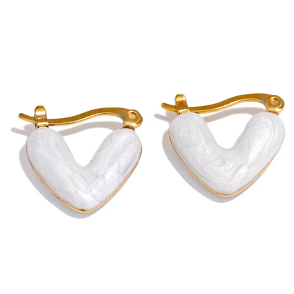 Candy Color Hollow Hoop Earrings