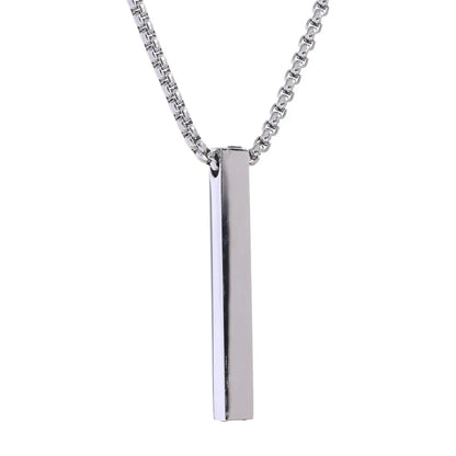 Long Square Pendant Necklace