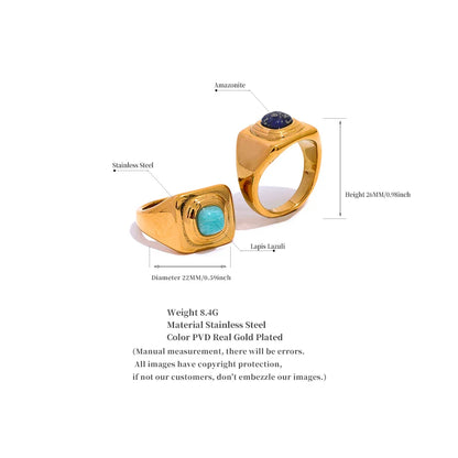 Wide gold ring