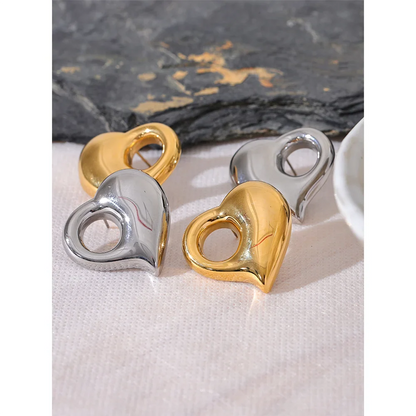 Heart Ear Studs