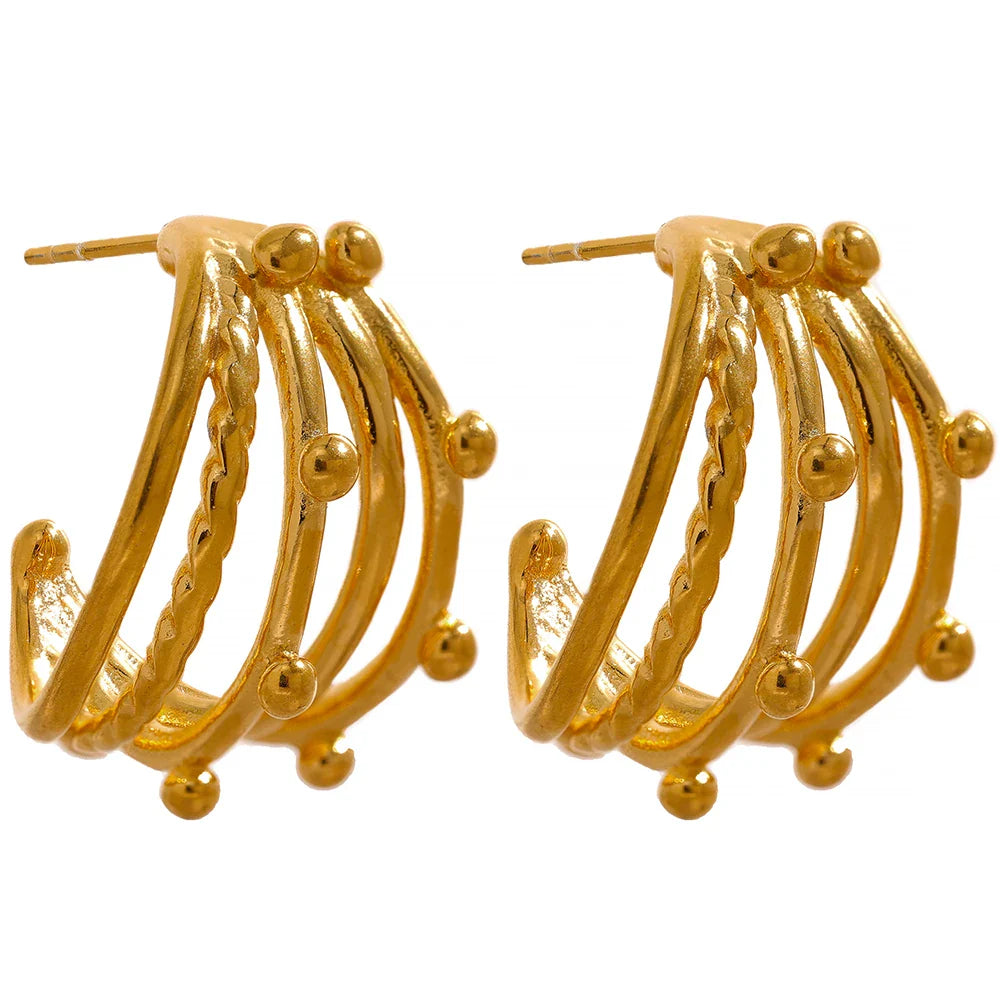 Bold Textured Earrings
